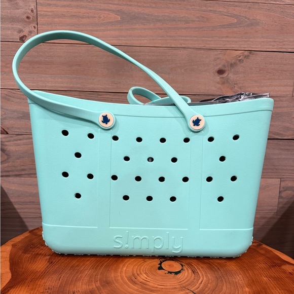Simply Southern Handbags - Simply Southern Mint Green Tote Bag with Cooler(large size tote)